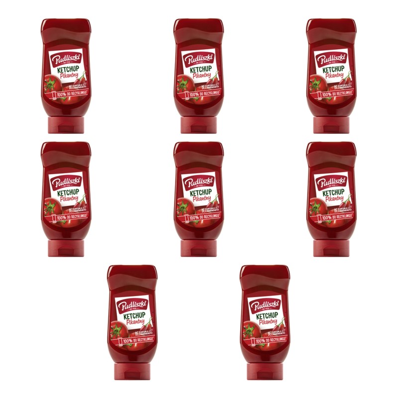 Pudliszki Ketchup Pikantny 480g X8