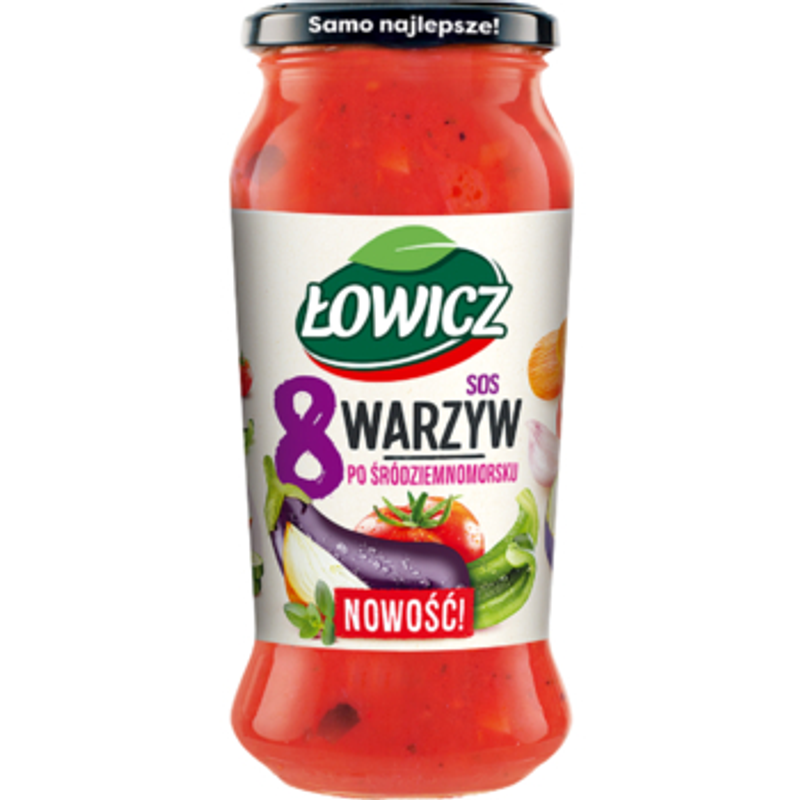 Łowicz Sos 8 warzyw po śródziemnomorsku 500 g