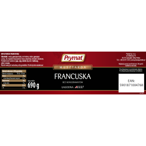 Musztarda francuska 690g Prymat