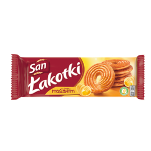 Ciastka San Łakotki Maślane - Herbatniki Kruche Ciasteczka Deser 168g X12