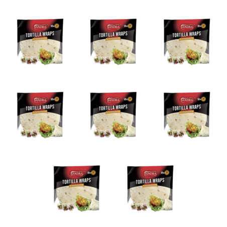 Tortilla pszenna SANDRA 1080g/18sztx25cm X8