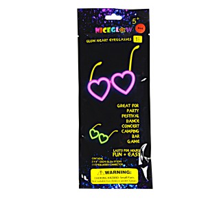 Okulary serca Glow stick