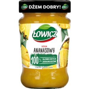 Łowicz Dżem ananasowy o obniżonej zawartości cukrów 280 g