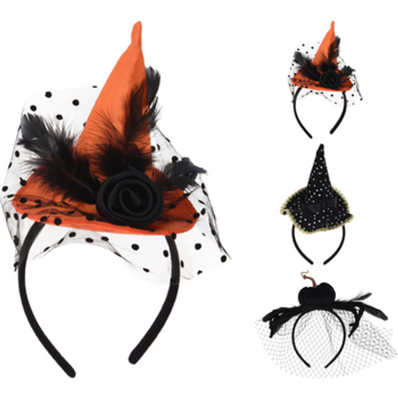 Kapelusz czarownicy diadem 24cm 3 wzory