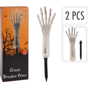 Dekoracja na Halloween ręka kościotrupa 2szt