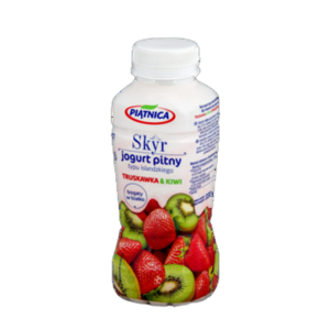 Jogurt pitny Skyr truskawka kiwi Piątnica 330ml X12