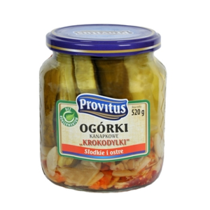 Ogórki konserwowe krokodylki Provitus 520G
