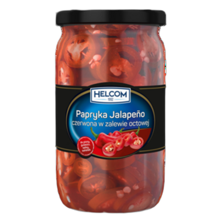 Papryka Jalapeno czerwona w zalewie octowej 680 g Helcom