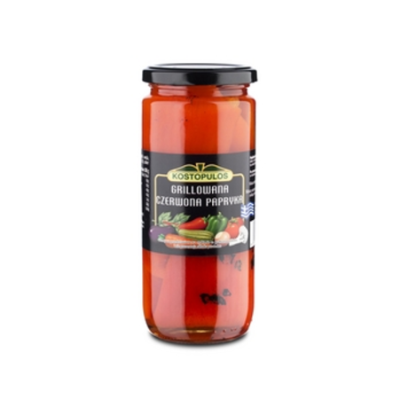 Papryka grecka czerwona grillowana Kostopulos 480 g/350 g