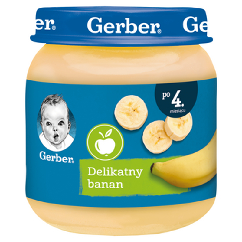 Gerber Deserek Delikatny banan po 4 miesiącu 125 g