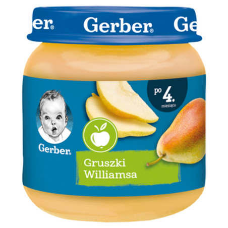 Gerber Deserek Gruszki Williamsa po 4 miesiącu 125 g