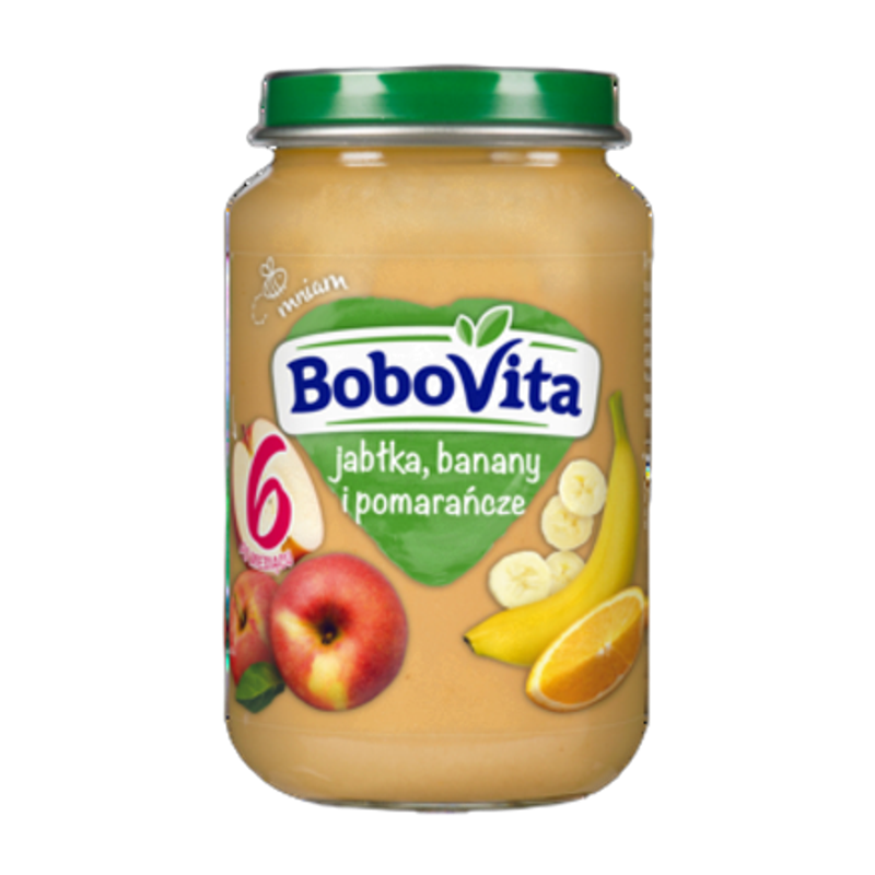 BoboVita Jabłka banany i pomarańcze po 6 miesiącu 190 g