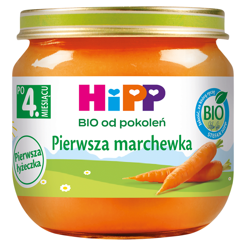 HiPP BIO od pokoleń, Pierwsza marchewka, po 4. m-cu, 80 g