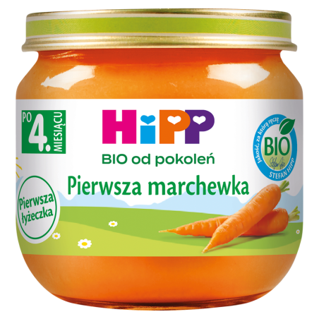 HiPP BIO od pokoleń, Pierwsza marchewka, po 4. m-cu, 80 g