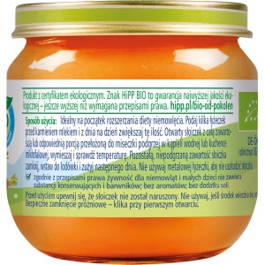 HiPP BIO od pokoleń, Pierwsza marchewka, po 4. m-cu, 80 g