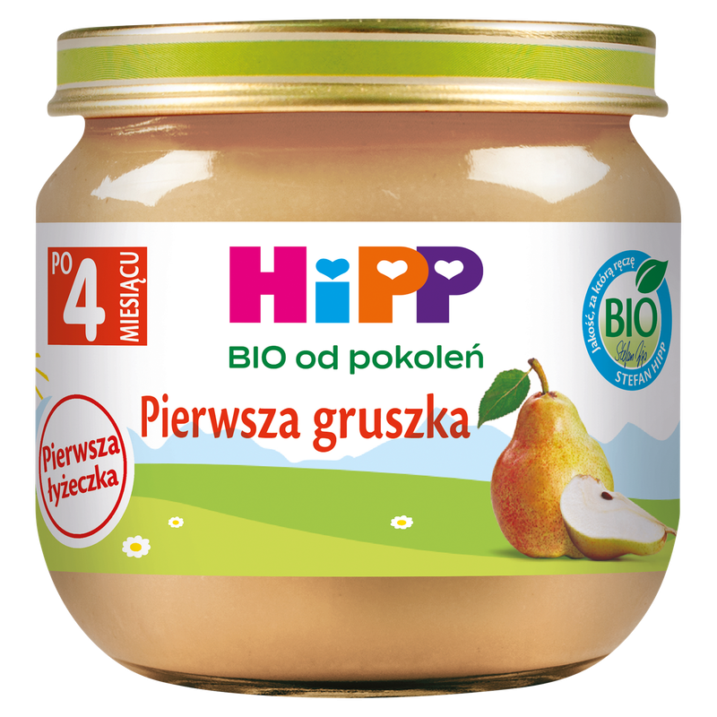 HiPP BIO od pokoleń, Pierwsza gruszka, po 4. m-cu, 80 g