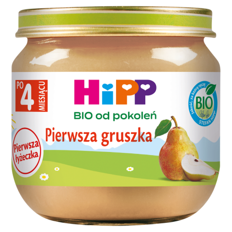 HiPP BIO od pokoleń, Pierwsza gruszka, po 4. m-cu, 80 g