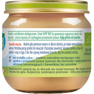 HiPP BIO od pokoleń, Pierwsza gruszka, po 4. m-cu, 80 g