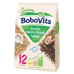 BoboVita Kaszka mleczno-zbożowa kakao po 12 miesiącu 230 g