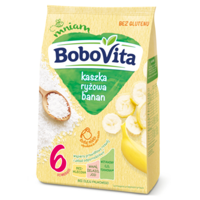BoboVita Kaszka ryżowa banan po 6 miesiącu 180 g