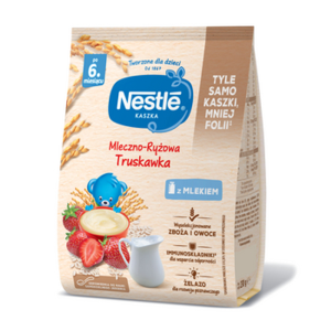 NESTLE Kaszka mleczno-ryżowa truskawka po 6 miesiącu 230 g