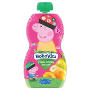 BoboVita Mus gruszka z morelą i bananem po 6 miesiącu 100g