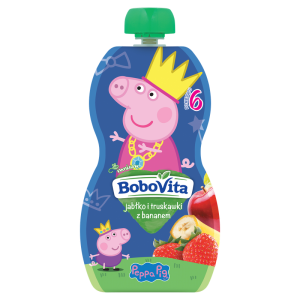 BoboVita Mus jabłko i truskawki z bananem po 6 miesiącu 100g