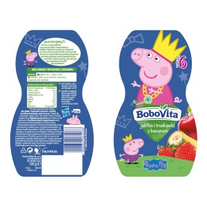 BoboVita Mus jabłko i truskawki z bananem po 6 miesiącu 100g