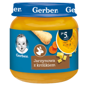 Gerber Jarzynowa z królikiem po 5. miesiącu 125 g