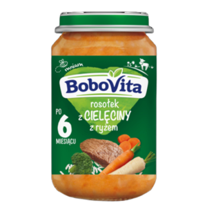 BoboVita Rosołek z cielęciny z ryżem po 6 miesiącu 190 g