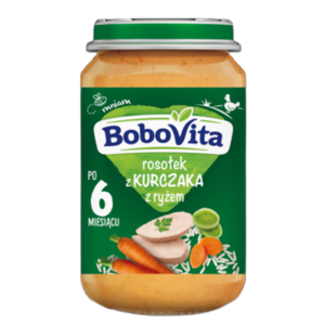 BoboVita Rosołek z kurczaka z ryżem po 6 miesiącu 190 g