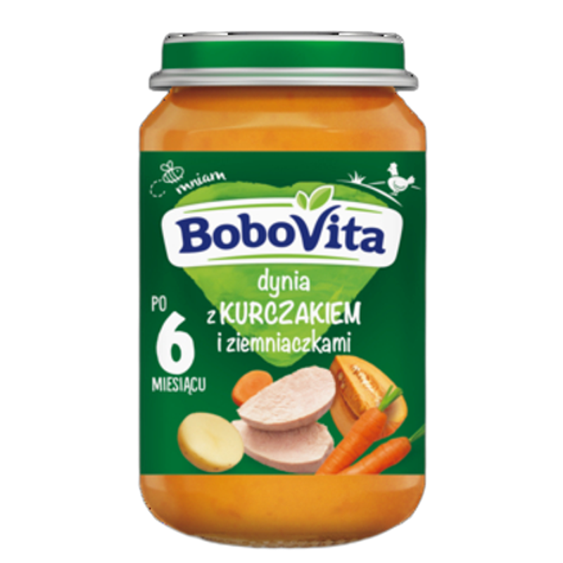 BoboVita Dynia z kurczakiem i ziemniaczkami po 6 miesiącu 190 g