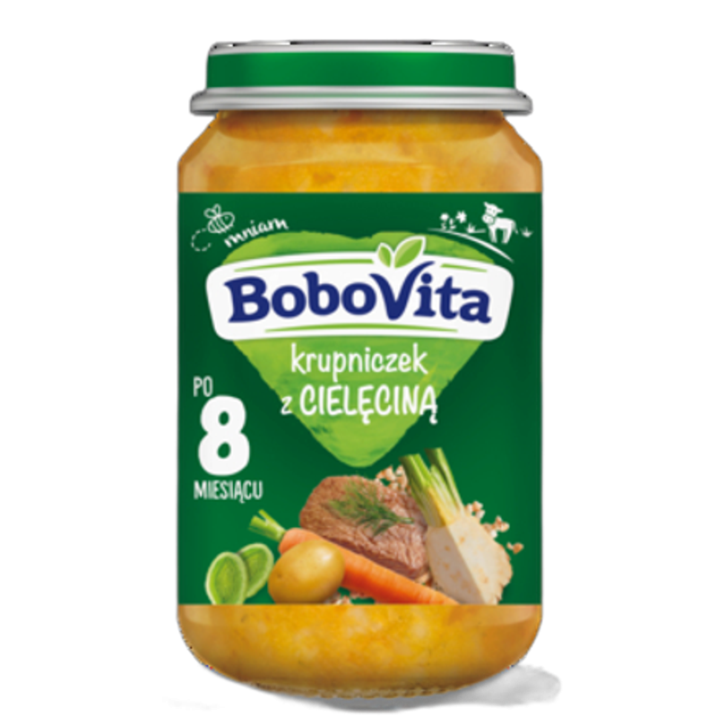 BoboVita Krupniczek z cielęciną po 8. miesiącu 190 g