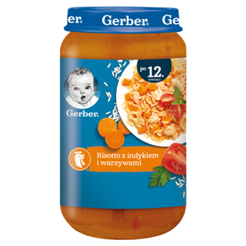 Gerber Risotto z indykiem i warzywami dla dzieci po 12 miesiącu 250 g
