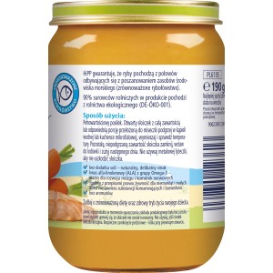 HiPP, Marchewka z ziemniaczkami i łososiem, po 5. m-cu, 190 g