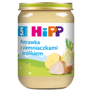 HiPP, Potrawka z ziemniaczkami i królikiem, po 5. m-cu, 190 g
