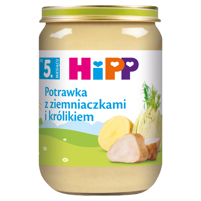 HiPP, Potrawka z ziemniaczkami i królikiem, po 5. m-cu, 190 g