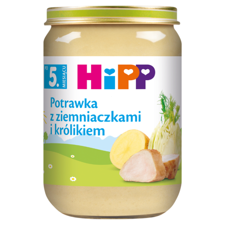 HiPP, Potrawka z ziemniaczkami i królikiem, po 5. m-cu, 190 g