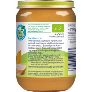 HiPP BIO od pokoleń, Dynia z jabłkiem i indykiem, po 5. m-cu, 190 g