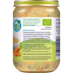HiPP BIO od pokoleń, Zupka koperkowa z ryżem i indykiem, po 7. m-cu, 190 g
