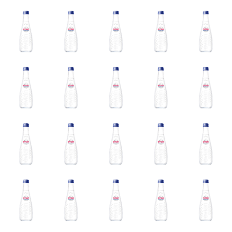 EVIAN woda mineralna gazowana szkło 330ml X20
