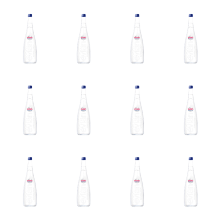 EVIAN woda mineralna gazowana szkło 750ml X12