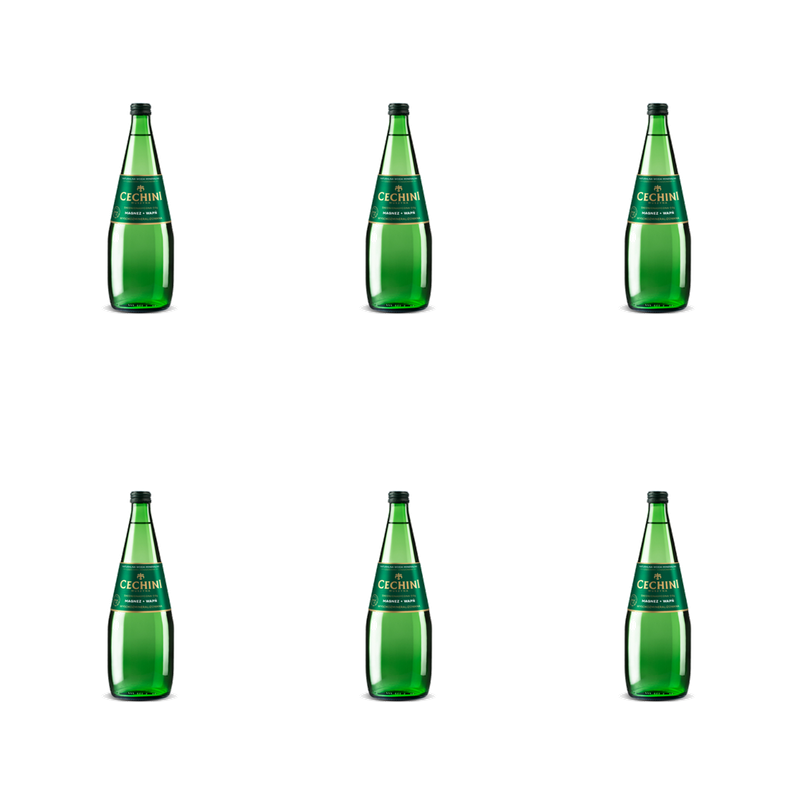 Woda Cechini Muszyna średnionasycona 0,7 l szkło X6