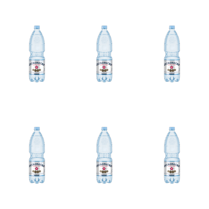 Ostromecko Woda Mineralna gazowana niskosodowa 1,5l X6