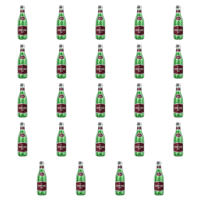 woda mineralna Cisowianka silnie gazowana, szkło 300ml X24