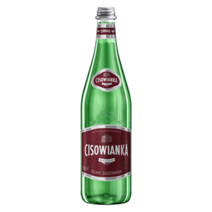 woda mineralna CISOWIANKA silnie gazowana, szkło 700ml X12