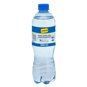 TOPSELLER Woda źródlana lekko gazowana 500 ml X9