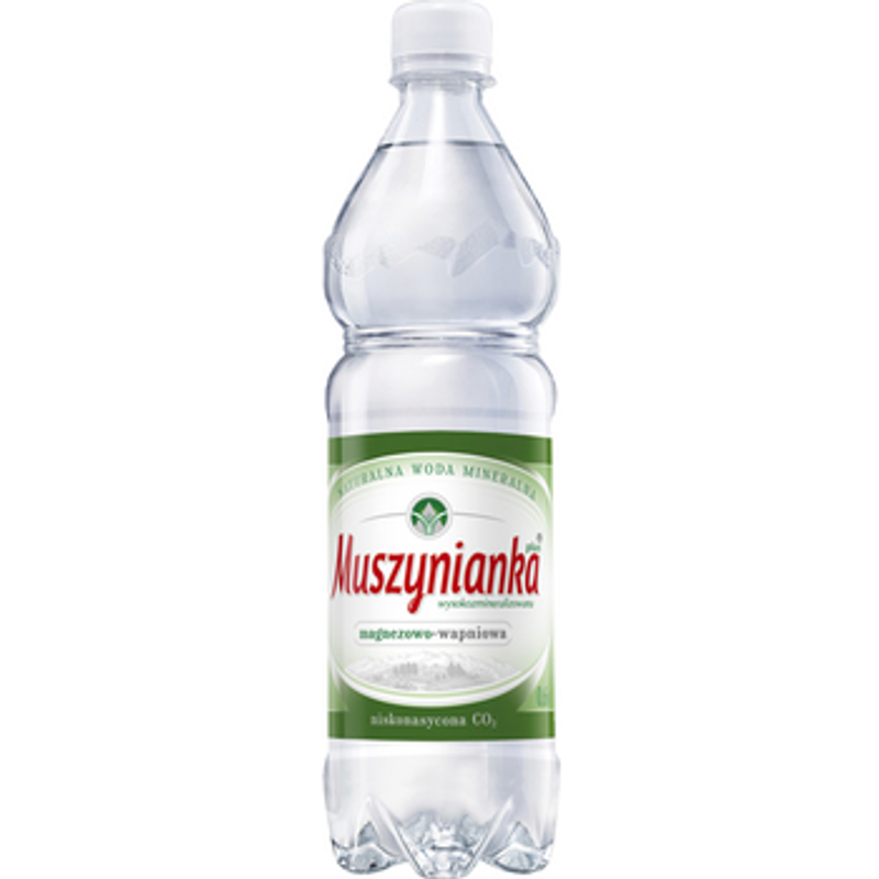 Muszynianka Plus Woda Mineralna Wysokozmineralizowana Lekko Gazowana 0,6 l