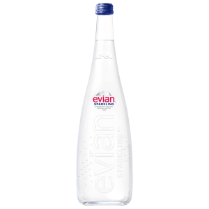 EVIAN woda mineralna gazowana szkło 750ml