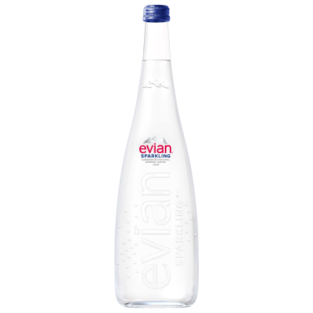 EVIAN woda mineralna gazowana szkło 750ml